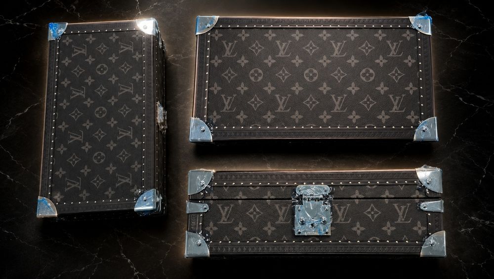 Louis Vuitton pudelko na 8szt. zegarkiów