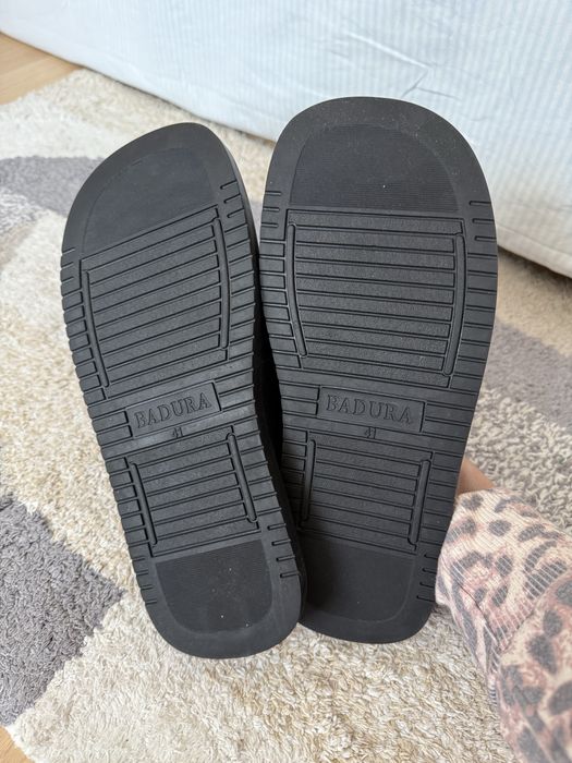 Klapki Badura skórzane 41