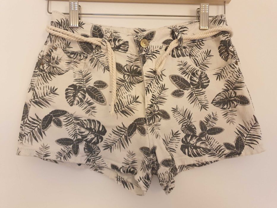 Calções de ganga elástica Zara Kids 11-12 anos (152cm)