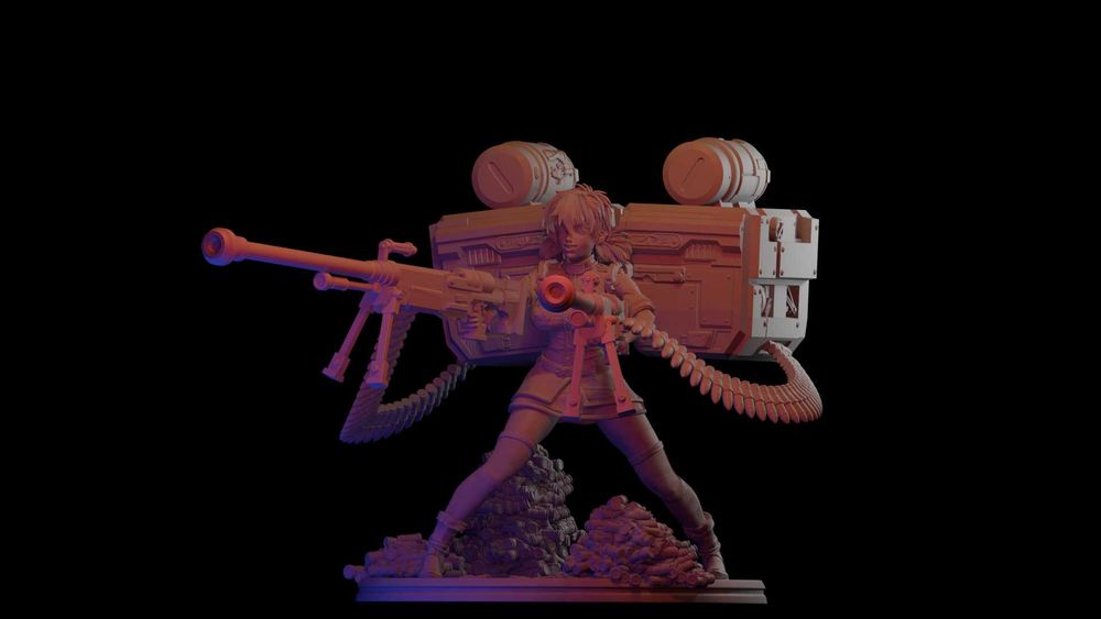 Vampire Soldier (Victoria Seras) wariant A - figurka druk 3d z żywicy