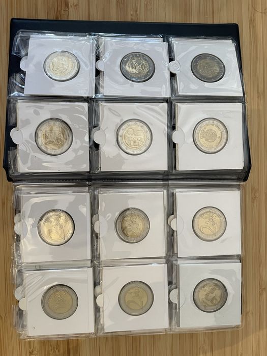 Coleçao Moedas 2 Euros comemorativas - numismática