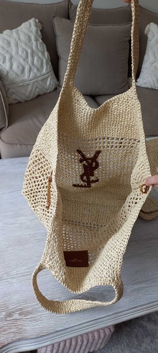 Torba Saint laurent Lcare crochet raffia PARIS