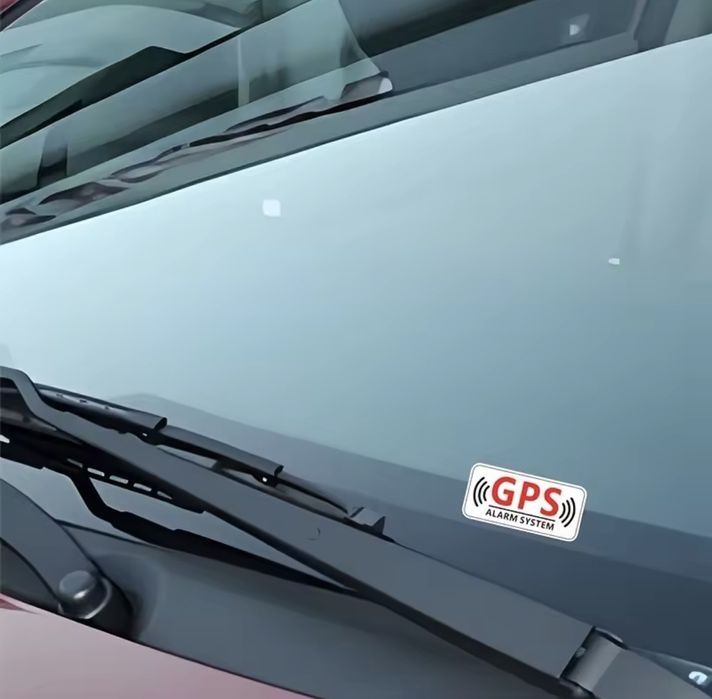 4 szt. Naklejki GPS Alarm system