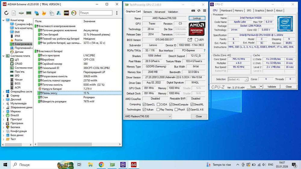 Ноутбук Lenovo IdeaPad 320-14IAP / 8GB RAM / Radeon 530