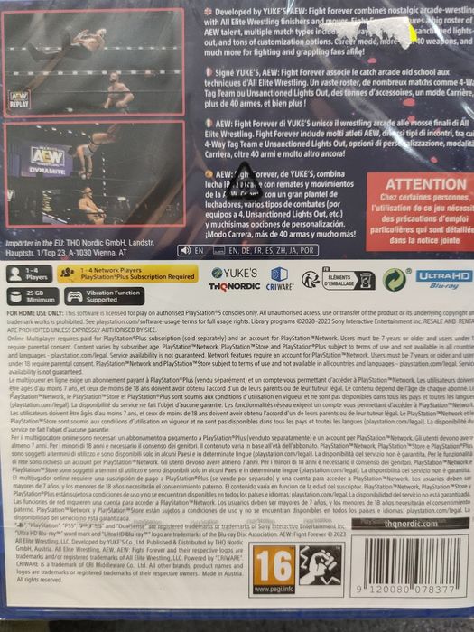 AWE Fight Forever/ Gra Sony PlayStation 5/ Nowa Szczecin W2