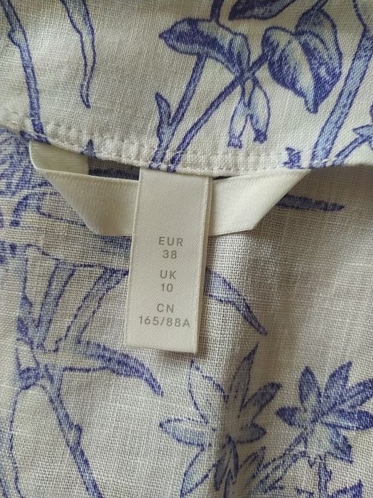 Сорочка блузка блуза льон лляна H&M