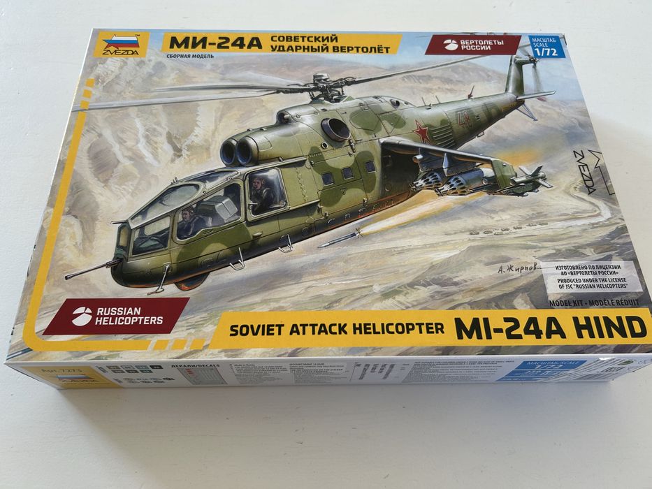 Helikopter Mi-24A Hind model do sklejenia Zvezda 7273