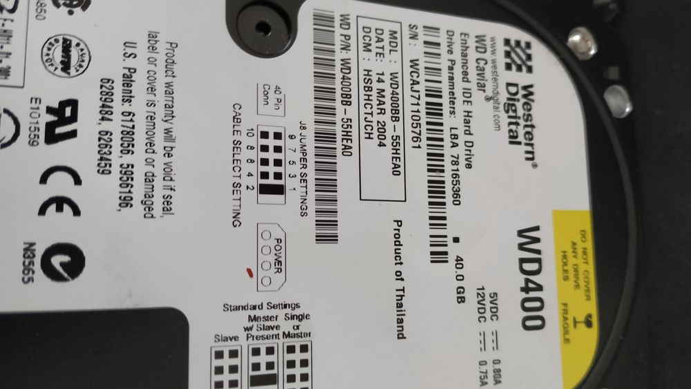 Hard Drives in Various Sizes438129168127119362