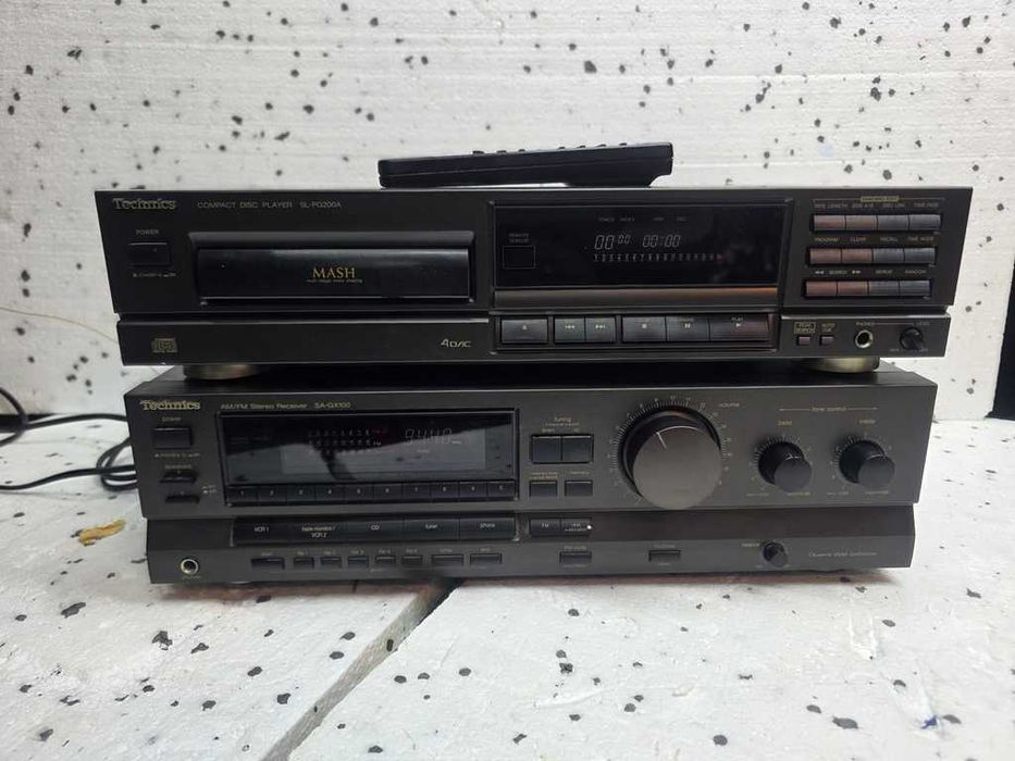 Amplituner Technics SA-GX100 + cd SL-PG200A - pilot