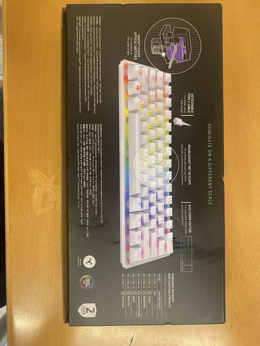 Teclado Gaming Razer Huntsman Mini Mercury (White)