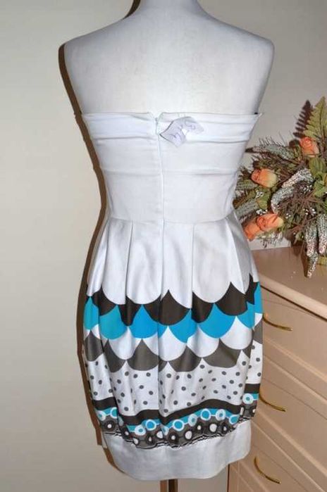 374# elegancka sukienka z bawełny bombka  36/38