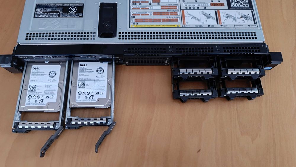 Dell PowerEdge R620 - serwer 1U, Service Tag: GSHFB5J