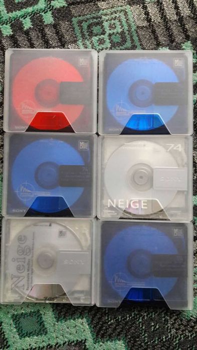 Мини диски-Sony\тдк\Maxell- 74 мин - как новые!