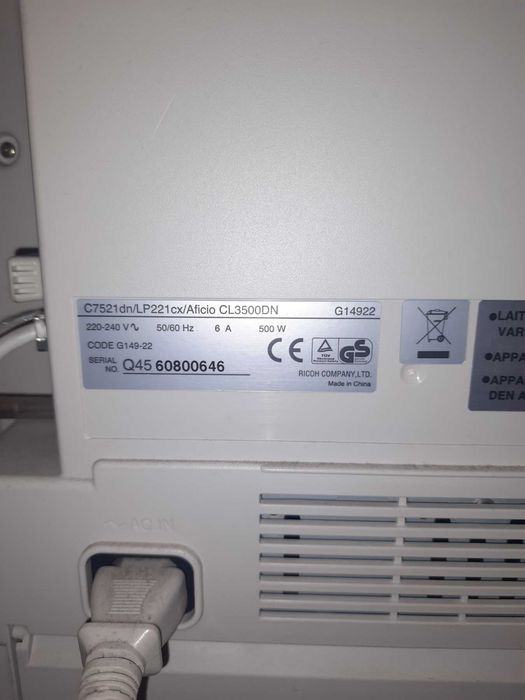 Принтер кольоровий струйний RICOH CL3500DN