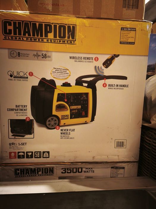Генератор инверторный Champion 73001iP-EU PREMIUM 3500W АВТОЗАПУСК