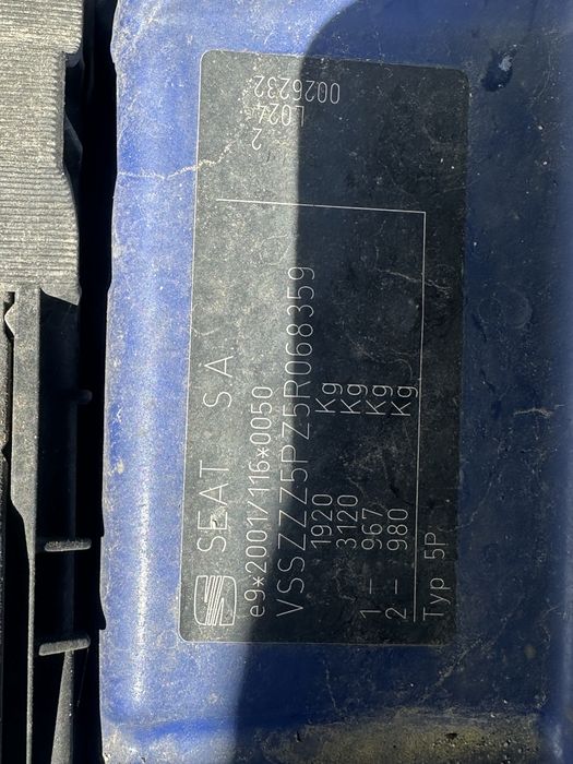 Seat Altea 2005 1.6b w całości na czesci
