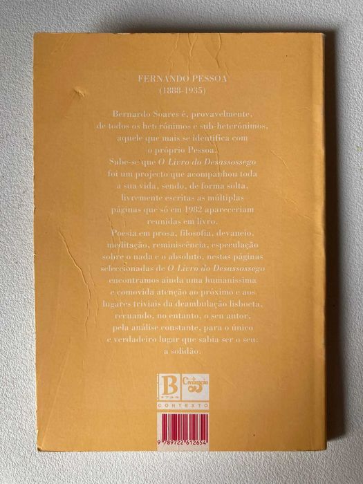 Páginas do Livro do Desassossego, de Bernardo Soares