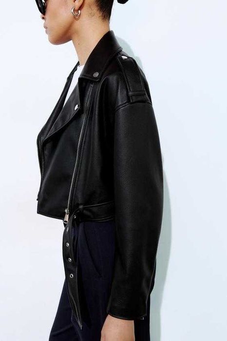 Куртка вкорочена косуха zara