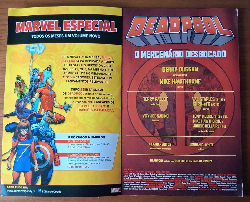 Marvel coleção especial Deadpool número 1