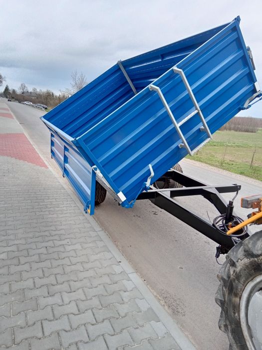 Przyczepa rolnicza 1 osiowa wywrotka