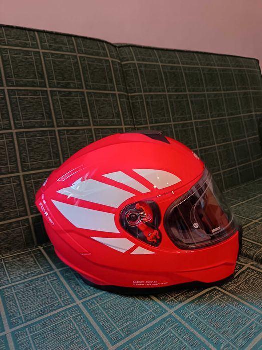 Capacete Moto Integral Gari Vermelho Tam L