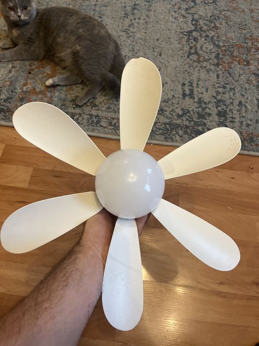 Wentylator sufitowy, lampa