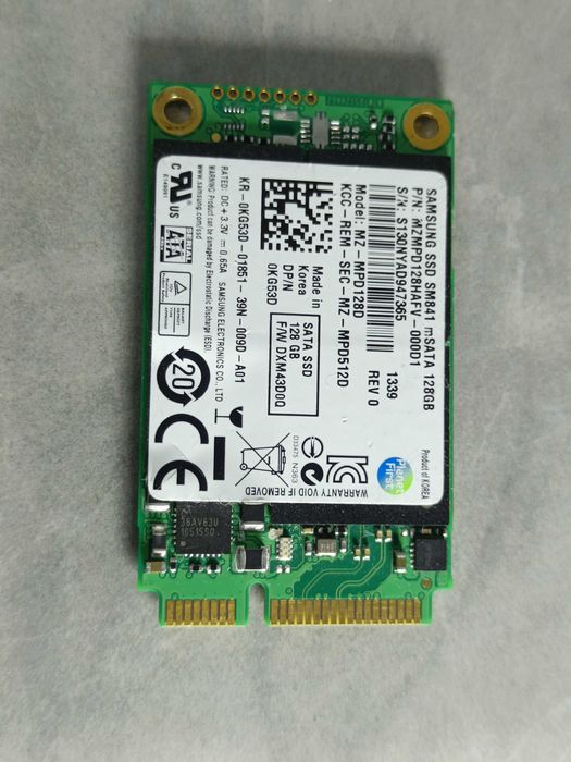 SSD диск SAMSUNG SM841 128GB mSATA MZ-MPD128D в НАЯВНОСТІ!