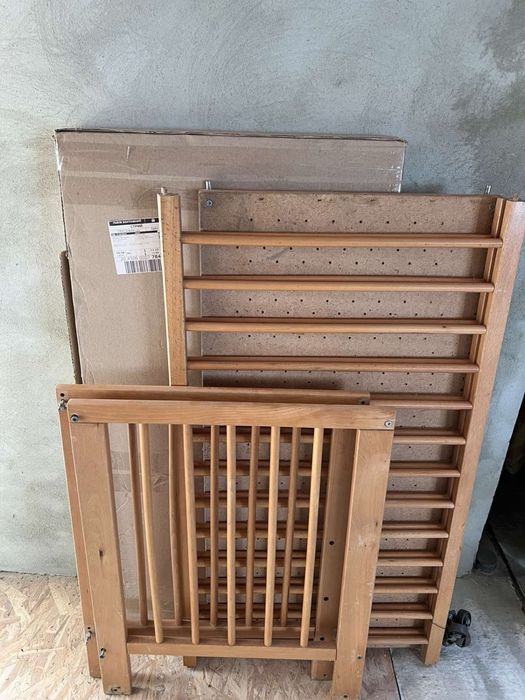 Дитяче ліжечко   з матрацом Ikea Sniglar