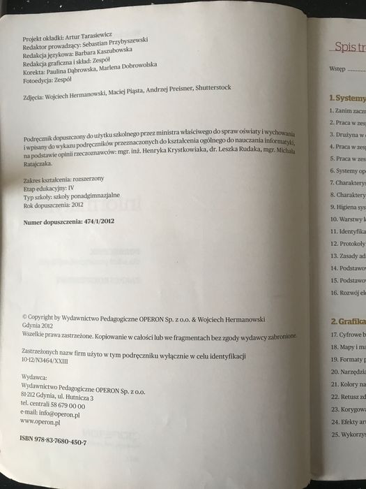 Informatyka Ciekawi świata 1. Podręcznik, zakres rozszerzony, CD.