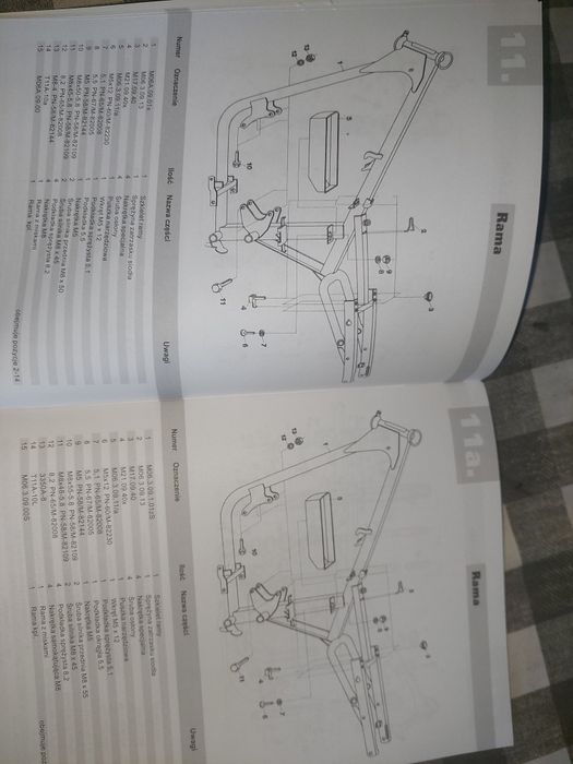 Nowy katalog czesci instrukcja obsługi rama silnik wsk125