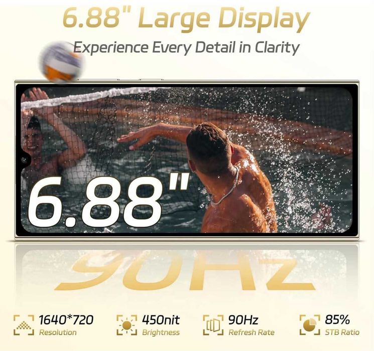 Smartfon OUKITEL C61 16 GB (4+12) / 128 GB 6,88" 5150 mAh Android 15 fioletowy