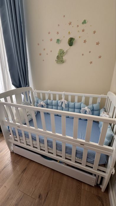 Ліжко  дитяче бортики постіль