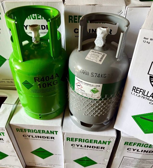 Czynnik chłodniczy r134a, r404a, r410, r407, r32, r1234YF freon klimatyzacja