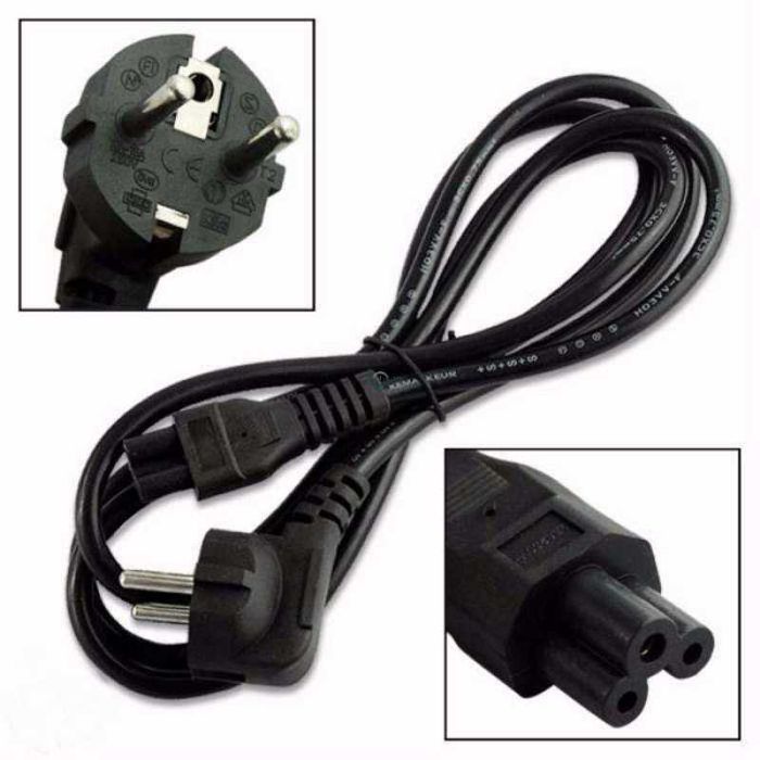 Гурт! Кабель живлення ноутбука 3pin "Клевер" | 1.2м | C5