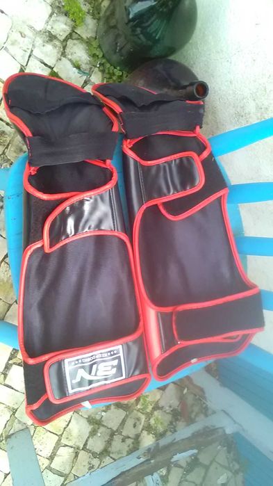 2 pares Proteções de pernas artes marciais e outros desportos