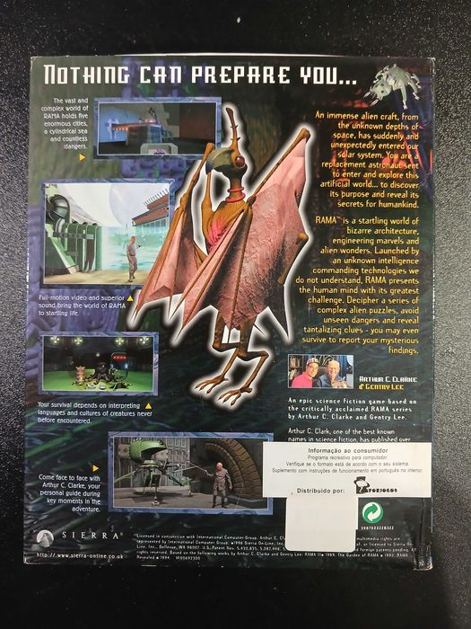 Jogo PC Vintage: Rama: (1996) – Jogo clássico de Aventura 3D - Edição Limitada - Big Box