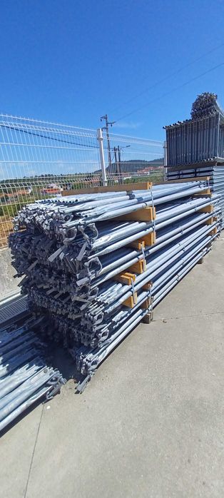 Andaime Europeu fachada certificados Aço Galvanizado Layher compatível