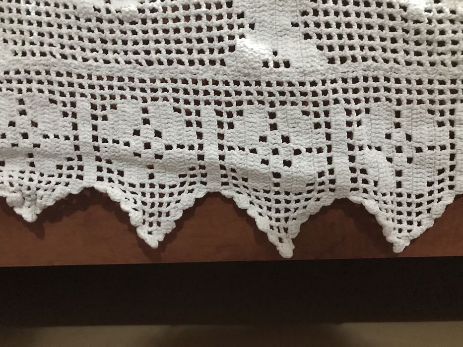 Colcha de renda em branco estilo vintage