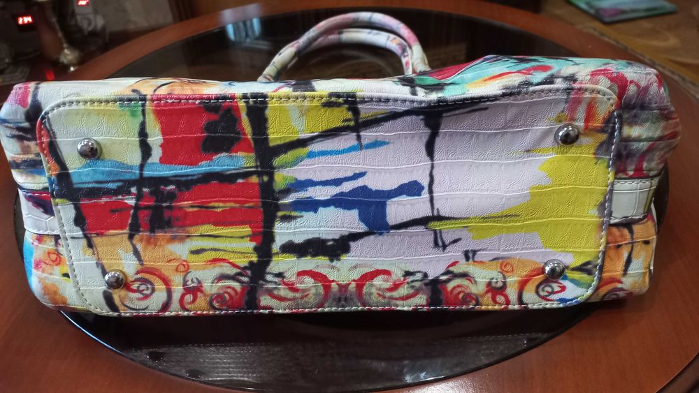 Сумка жіноча тоут кольорова Velina Fabbiano