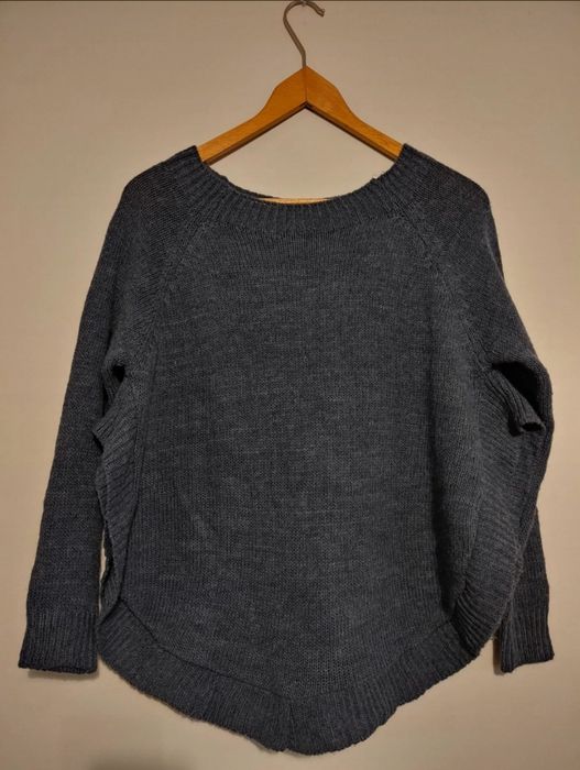 Sweter granatowy damski