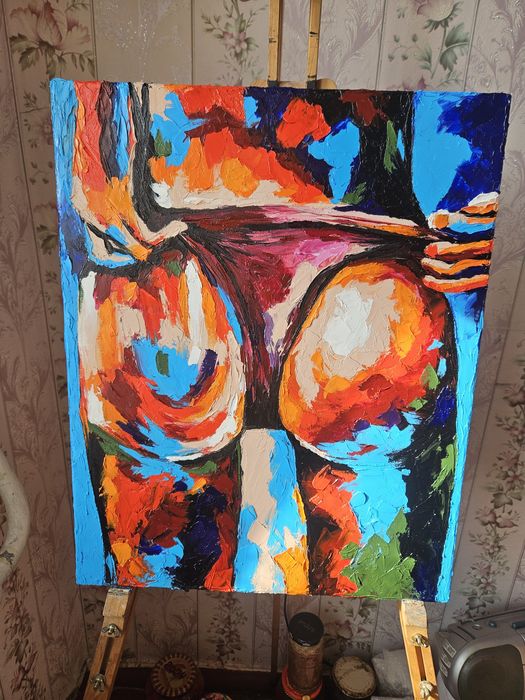 Картина маслом эротика ню