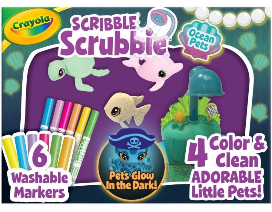 Crayola scribble scrubbie розфарбуй вихованців крайола  питомцы