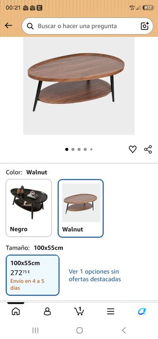 Mesa Centro 2 Niveis Madeira Coffee Table