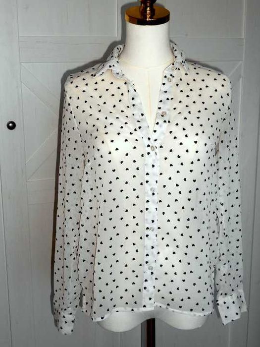 H&M Bluzka rozpinana serduszka 34 XS #287