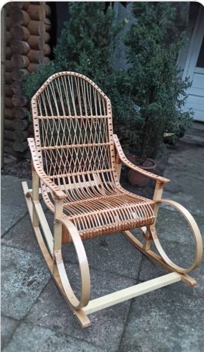 Крісло качалка/ крісло гойдалка/ крісло з лози/ручна робота/качеля/