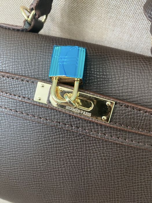 Сумка в стилі hermes kelly шоколадний