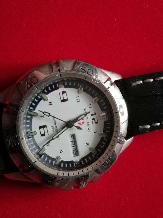 Sprzedam okazały męski zegarek Swiss Army - dual data, solidny pasek