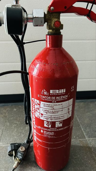 Extintor co2 aquario