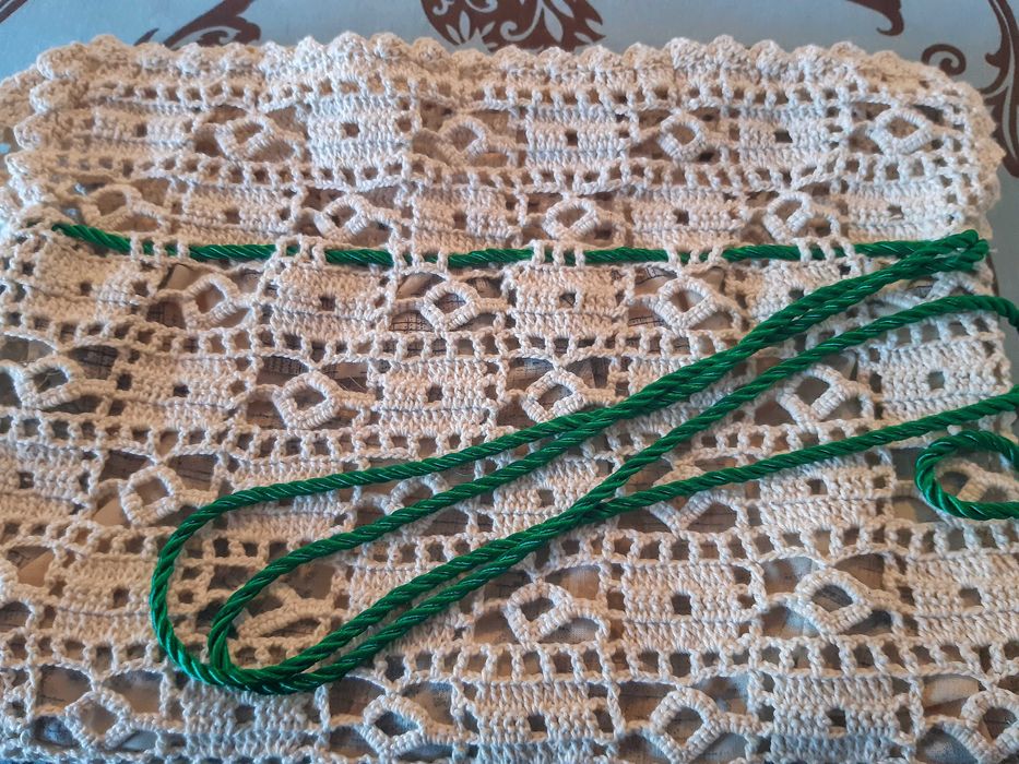 Saco vintage renda, 28x41cm, artesanato, nunca usado