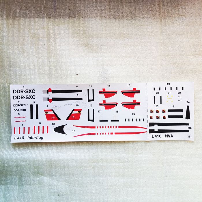 "PLASTICART"- Оригинальная декаль к модели L-410.